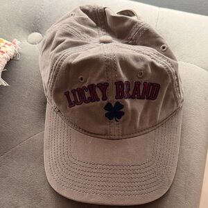 Lucky Brand Gray Baseball Cap